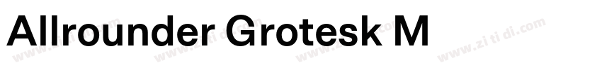 Allrounder Grotesk M字体转换